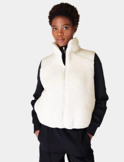 Sweaty Betty Canyon Zip Up Funnel Neck Fleece Gilet