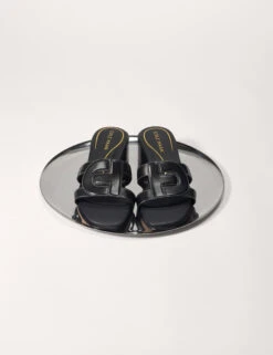 Cole Haan Chrisee Leather Flat Square Toe Sliders -Marks And Spencer Shop Chrisee Leather Flat Square Toe Sliders 5