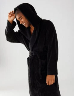 Cosy Hooded Dressing Gown -Marks And Spencer Shop Cosy Hooded Dressing Gown 4