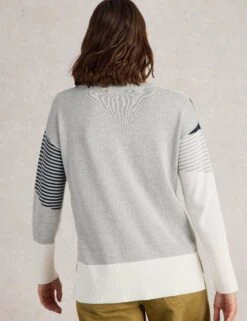 WHITE STUFF Cotton Blend Abstract Jumper -Marks And Spencer Shop Cotton Blend Abstract Jumper 3