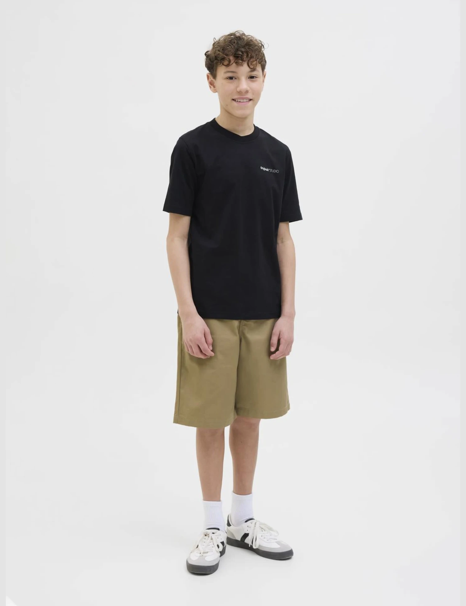Jack & Jones Junior Cotton Blend Chino Shorts (8-16 Yrs) 3 Jack & Jones Junior Cotton Blend Chino Shorts (8-16 Yrs) - Image 3