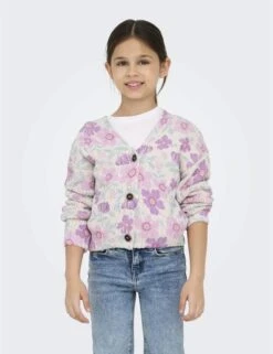 Cotton Blend Floral Cardigan (7-14 Yrs)