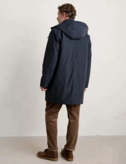 Cotton Blend Hooded Waterproof Overcoat -Marks And Spencer Shop Cotton Blend Hooded Waterproof Overcoat 2