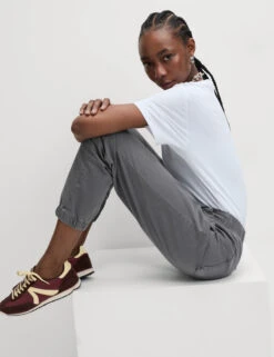 Cotton Blend Slim Fit Joggers -Marks And Spencer Shop Cotton Blend Slim Fit Joggers 4