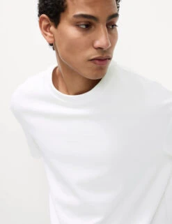 Cotton Blend Ultimate Performance T-Shirt -Marks And Spencer Shop Cotton Blend Ultimate Performance T Shirt 2