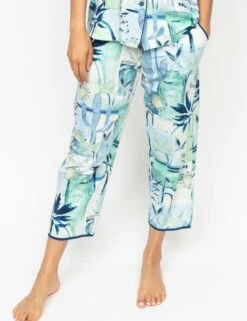 Cyberjammies Cotton Modal Tropical Cropped Pyjama Bottoms