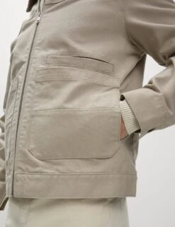 Cotton Rich Canvas Harrington Jacket -Marks And Spencer Shop Cotton Rich Canvas Harrington Jacket 3