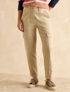 Joules Cotton Rich Cargo Straight Leg Trousers