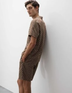 Cotton Rich Geometric Print Pyjama Top -Marks And Spencer Shop Cotton Rich Geometric Print Pyjama Top 6