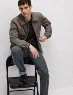 Cotton Rich Harrington Jacket -Marks And Spencer Shop Cotton Rich Harrington Jacket 5