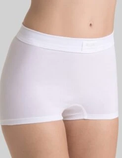 Sloggi Cotton Rich High Waisted Knicker Shorts -Marks And Spencer Shop Cotton Rich High Waisted Knicker Shorts 2