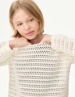 Cotton Rich Knitted Jumper (6-16 Yrs)