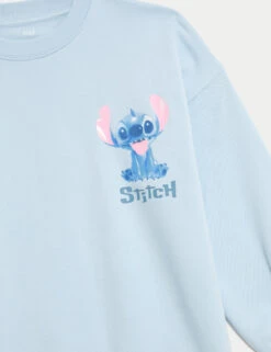 Cotton Rich Lilo & Stitch™ Sweatshirt (6-16 Yrs) -Marks And Spencer Shop Cotton Rich Lilo Stitch Sweatshirt 6 16 Yrs 1 5