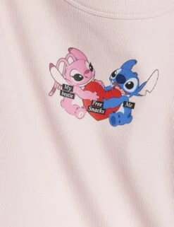 Cotton Rich Lilo & Stitch™ T-shirt (6-16 Yrs) -Marks And Spencer Shop Cotton Rich Lilo Stitch T shirt 6 16 Yrs 1 4