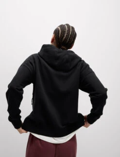 Cotton Rich Mesh Panel Relaxed Hoodie -Marks And Spencer Shop Cotton Rich Mesh Panel Relaxed Hoodie 5