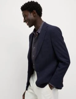 Cotton Rich Seersucker Blazer