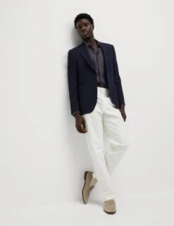 Cotton Rich Seersucker Blazer -Marks And Spencer Shop Cotton Rich Seersucker Blazer 4