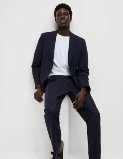 Cotton Rich Seersucker Blazer -Marks And Spencer Shop Cotton Rich Seersucker Blazer 7