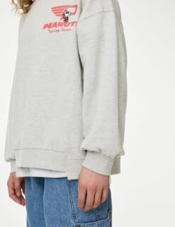Cotton Rich Snoopy™ Print Sweatshirt (6-16 Yrs) -Marks And Spencer Shop Cotton Rich Snoopy Print Sweatshirt 6 16 Yrs 1 3