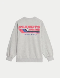 Cotton Rich Snoopy™ Print Sweatshirt (6-16 Yrs) -Marks And Spencer Shop Cotton Rich Snoopy Print Sweatshirt 6 16 Yrs 1 5