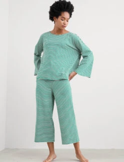 Cotton Rich Striped Pyjama Set