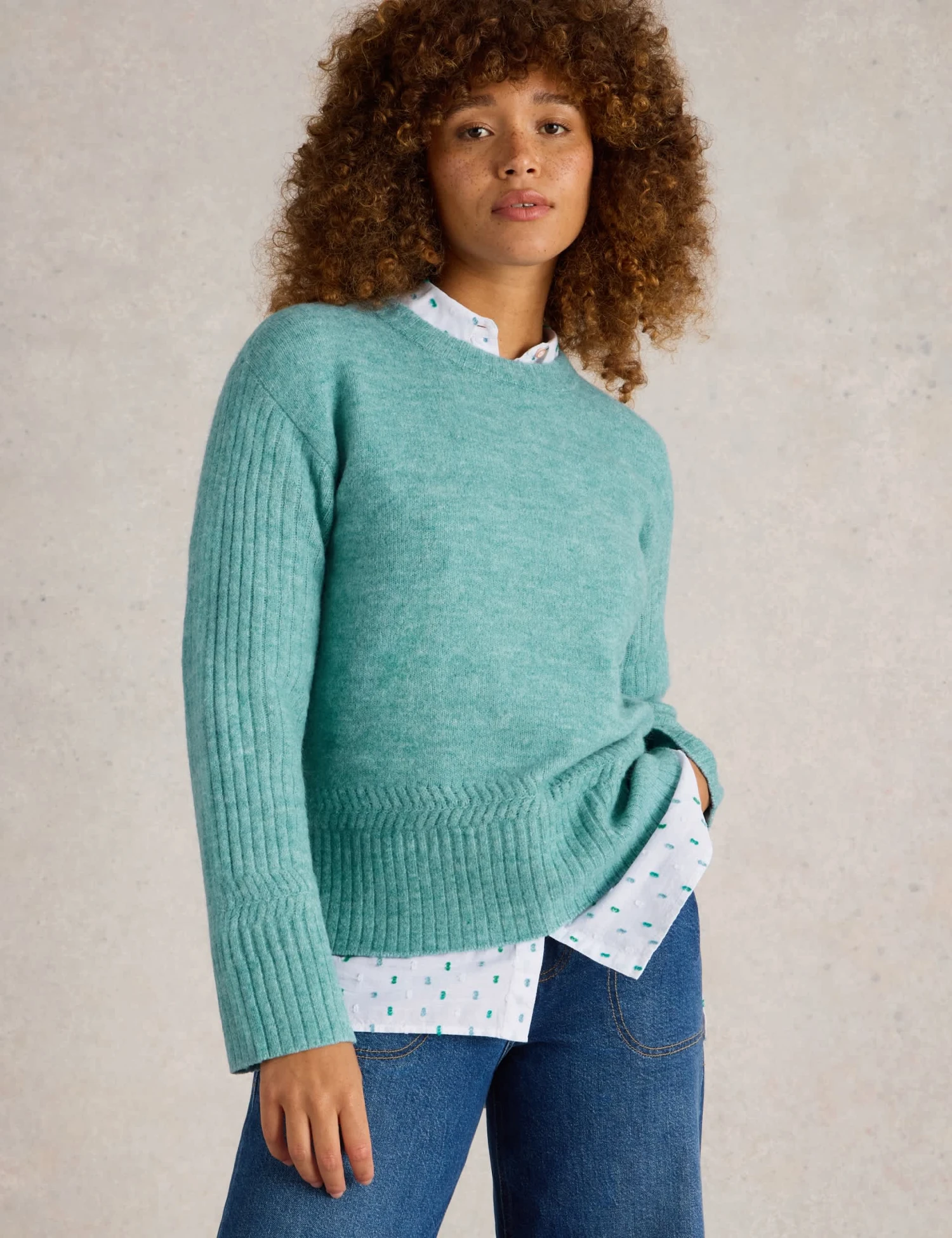 WHITE STUFF Crew Neck Jumper 5 WHITE STUFF Crew Neck Jumper - Image 5