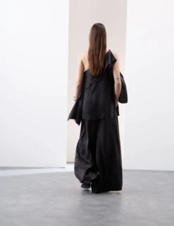 Cupro Rich Wide Leg Palazzo Trousers -Marks And Spencer Shop Cupro Rich Wide Leg Palazzo Trousers 4