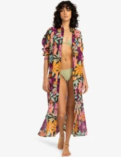 Billabong Daylight Pure Cotton Floral Beach Shirt