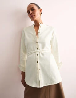 Jaeger Denim Tie Front Shirt 18 Jaeger Denim Tie Front Shirt -Marks And Spencer Shop Denim Tie Front Shirt 4