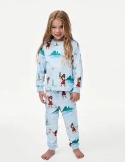 Disney Princess Moana™ Velour Pyjamas (2-8 Yrs)