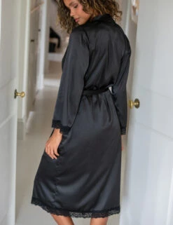 Pour Moi Dusk Satin Kimono Dressing Gown -Marks And Spencer Shop Dusk Satin Kimono Dressing Gown 4