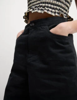 Elasticated Waist Barrel Leg Casual Trousers 24 Elasticated Waist Barrel Leg Casual Trousers -Marks And Spencer Shop Elasticated Waist Barrel Leg Casual Trousers 4