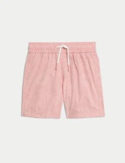 Embroidered Leaf Swim Shorts (2-8 Yrs)