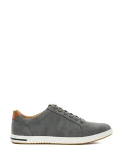 Dune London Faux Suede Lace Up Trainers