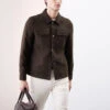 Faux Suede Overshirt