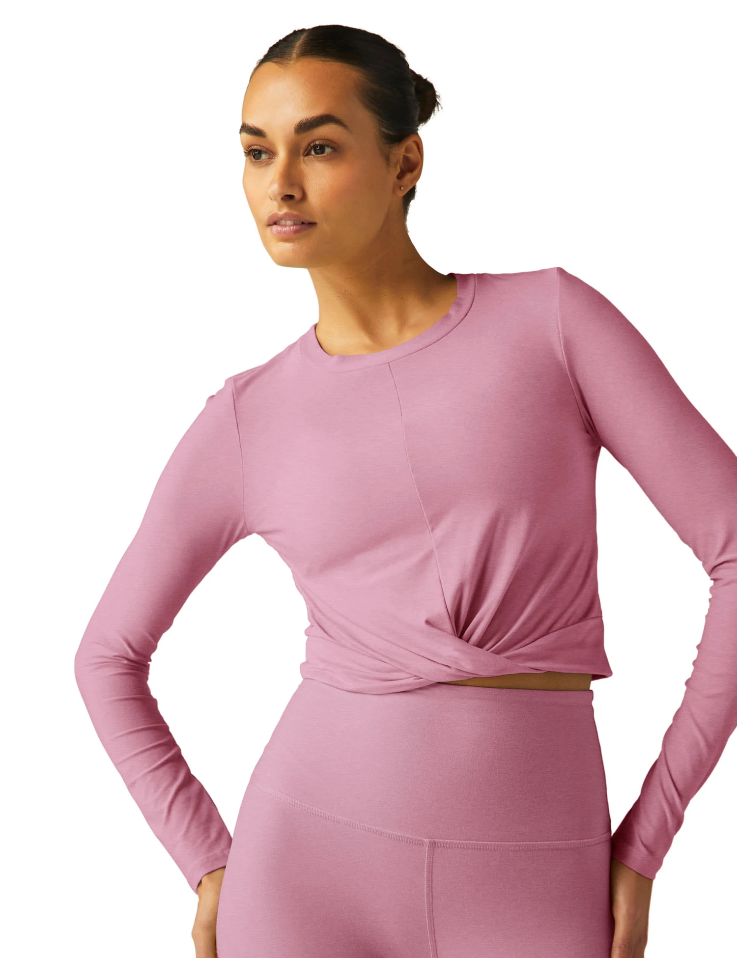 Beyond Yoga Featherweight Center Stage Crop Yoga Top 3 Beyond Yoga Featherweight Center Stage Crop Yoga Top - Image 3