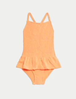 Floral Jacquard Swimsuit (2-8 Yrs)