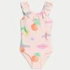 Fruit Frill Swimsuit (2-8 Yrs) -Marks And Spencer Shop Fruit Frill Swimsuit 2 8 Yrs