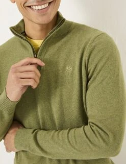 Half-Zip Jumper With Cashmere -Marks And Spencer Shop Half Zip Jumper with Cashmere 3