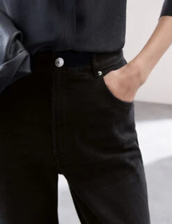 High Waisted Barrel Leg Jeans -Marks And Spencer Shop High Waisted Barrel Leg Jeans 4