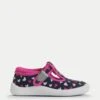 Kids' Canvas Heart T Bar Shoes (3 Small - 7 Small) -Marks And Spencer Shop Kids Canvas Heart T Bar Shoes 3 Small 7 Small