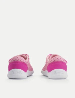 Kids' Canvas Polka Dot Riptape Trainers (3 Small - 7 Small) -Marks And Spencer Shop Kids Canvas Polka Dot Riptape Trainers 3 Small 7 Small 1 4