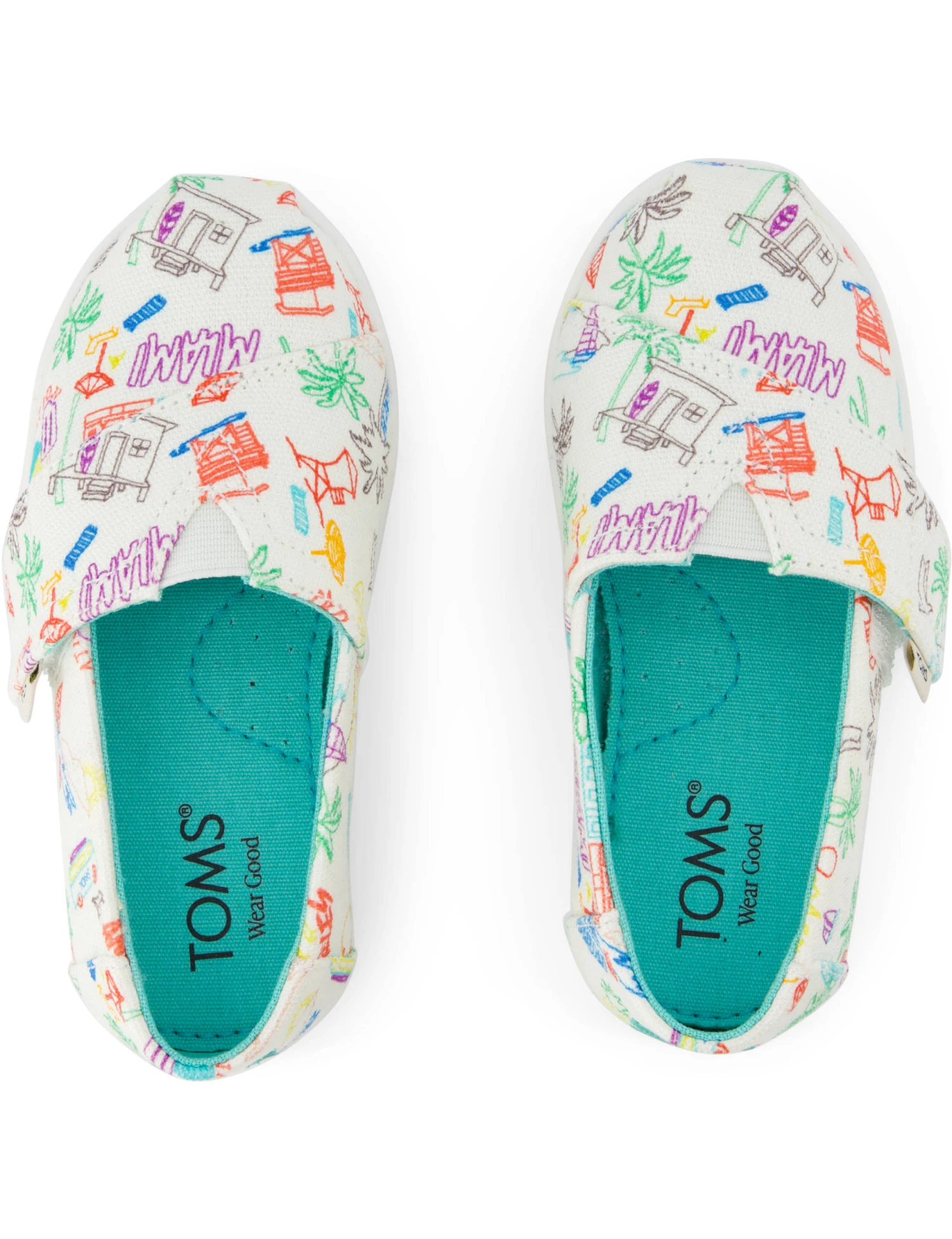 Toms Kids' Doodle Print Riptape Espadrilles (4 Small - 2 Large) 10 Toms Kids' Doodle Print Riptape Espadrilles (4 Small - 2 Large) - Image 10