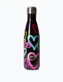 HYPE Kids' Graffiti Heart Print Water Bottle
