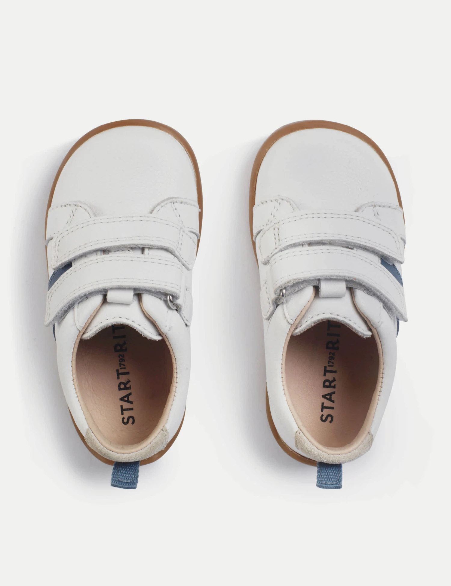 Kids' Leather Riptape Trainers (4 Small - 8 Small) 2 Kids' Leather Riptape Trainers (4 Small - 8 Small) - Image 2