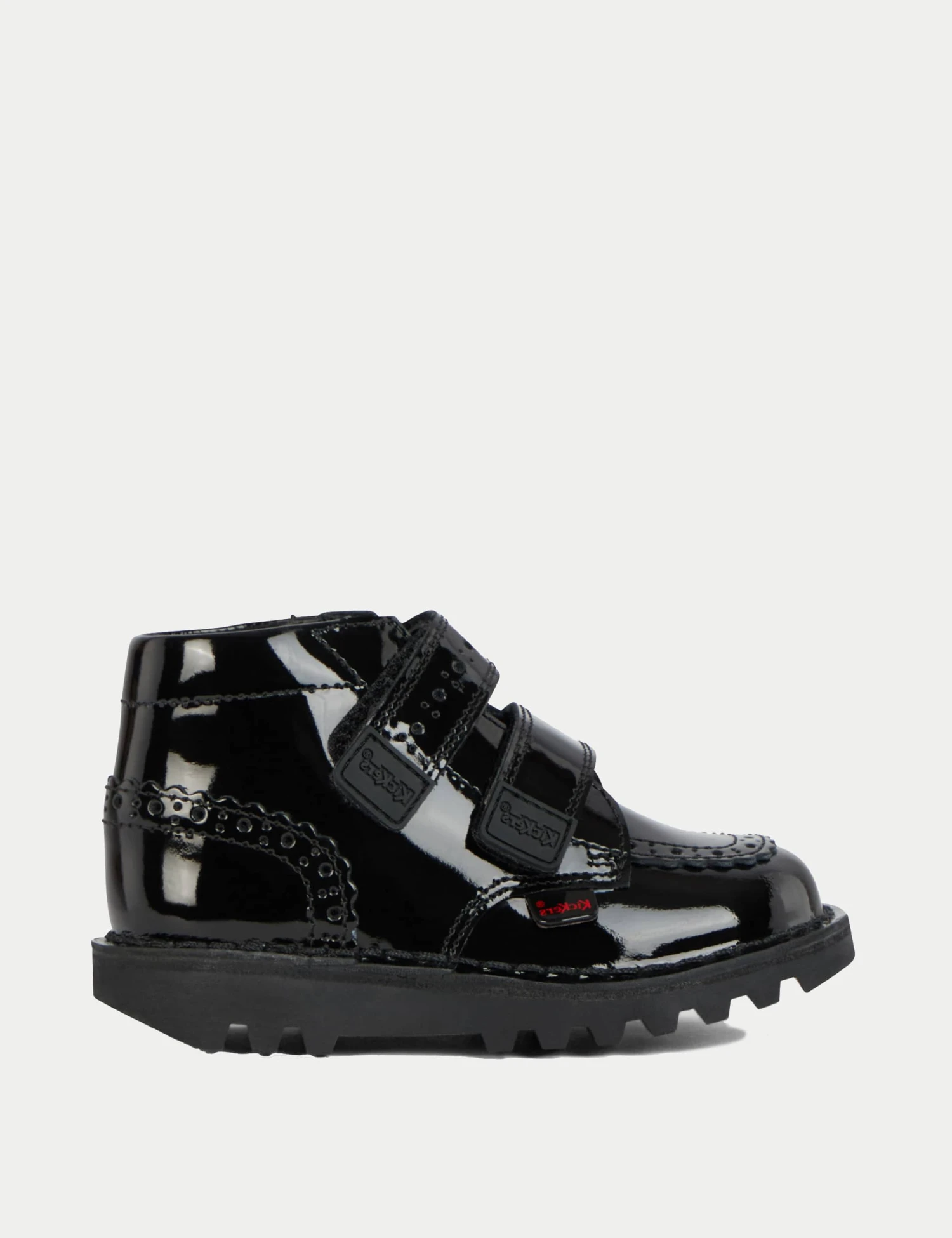 Kickers Kids' Patent Riptape High Top Brogues (7 Small - 12 Small) 1 Kickers Kids' Patent Riptape High Top Brogues (7 Small - 12 Small)