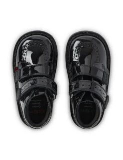 Kickers Kids' Patent Riptape High Top Brogues (7 Small - 12 Small) 15 Kickers Kids' Patent Riptape High Top Brogues (7 Small - 12 Small) -Marks And Spencer Shop Kids Patent Riptape High Top Brogues 7 Small 12 Small 1 3