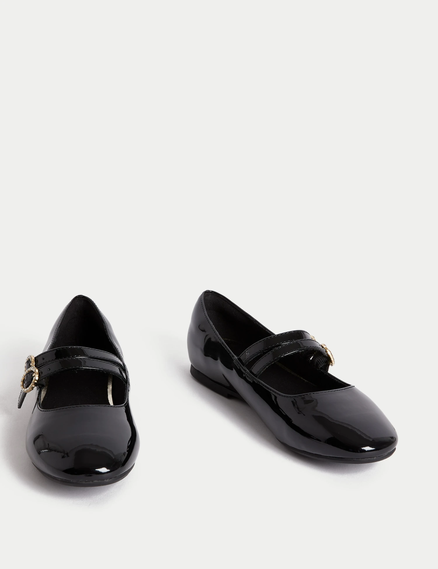 Kids' Patterned Ballet Pumps (1 Large - 6 Large) 2 Kids' Patterned Ballet Pumps (1 Large - 6 Large) - Image 2