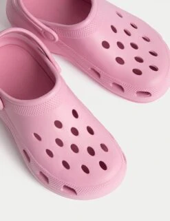 Kids' Plain Chunky Clogs (3 Large - 6 Large) -Marks And Spencer Shop Kids Plain Chunky Clogs 3 Large 6 Large 1 2