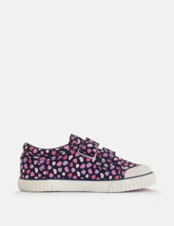 Kids' Splash Print Canvas Riptape Trainers (6 Small - 3 Large) -Marks And Spencer Shop Kids Splash Print Canvas Riptape Trainers 6 Small 3 Large 1 4